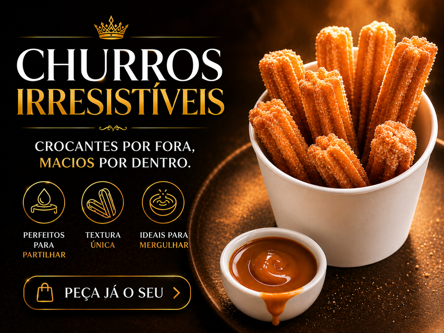 Churros Espanhois (12 unid.)
